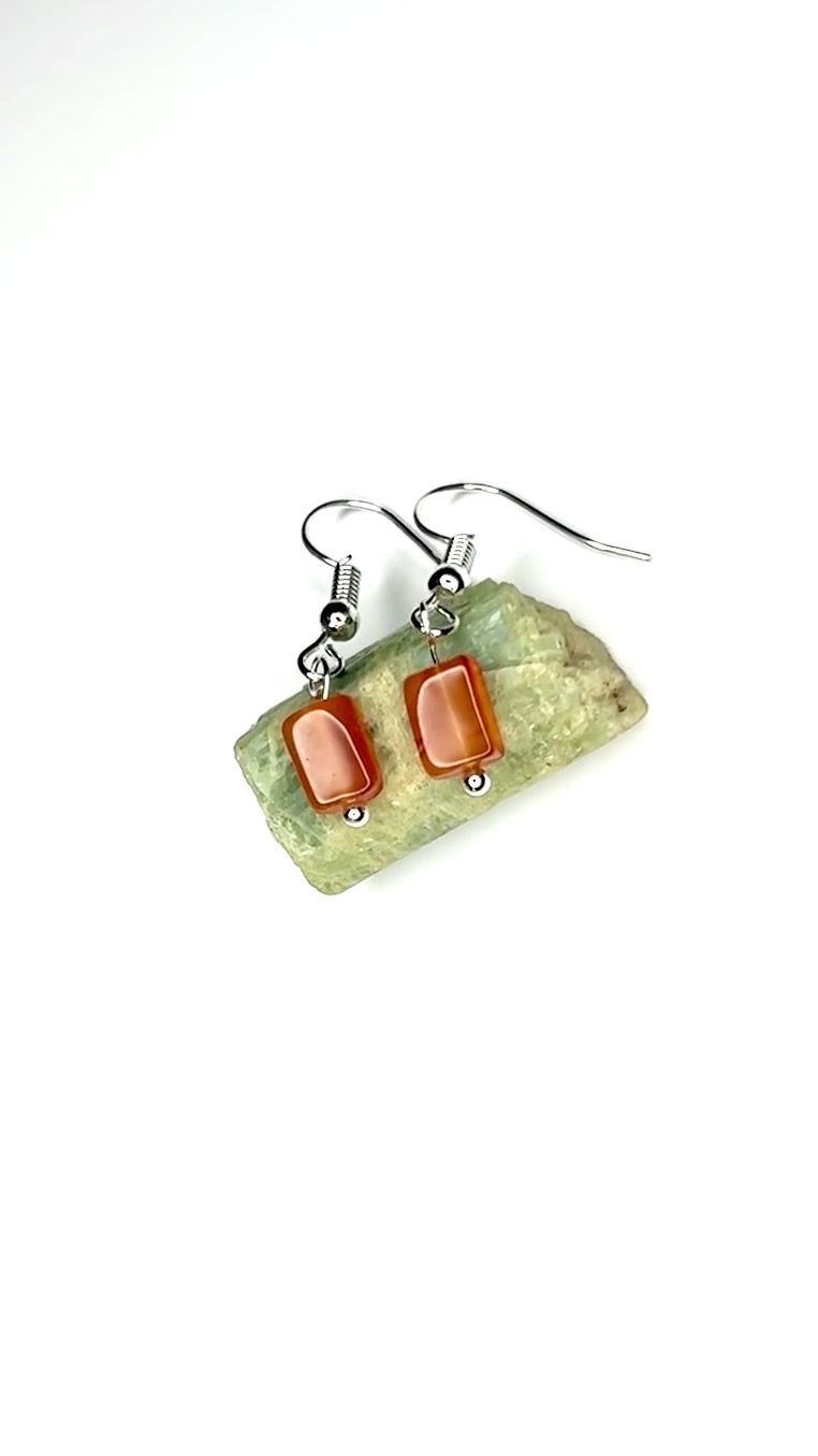 Miniature : Boucles d'oreille Cornaline 3.1 ct
