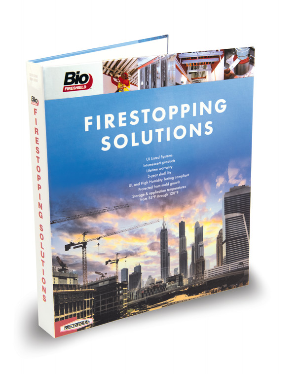 The front of the Firestopping Solutions binder.