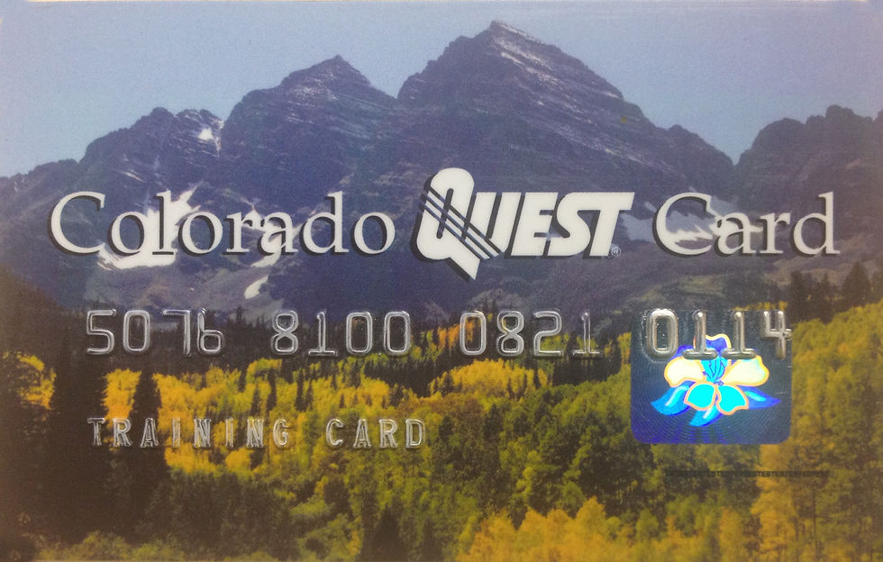 Sample EBT Card: Colorado