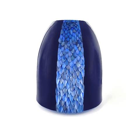 Urne Azurée - Plume et or