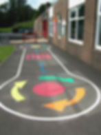 Road Way Playground Marking