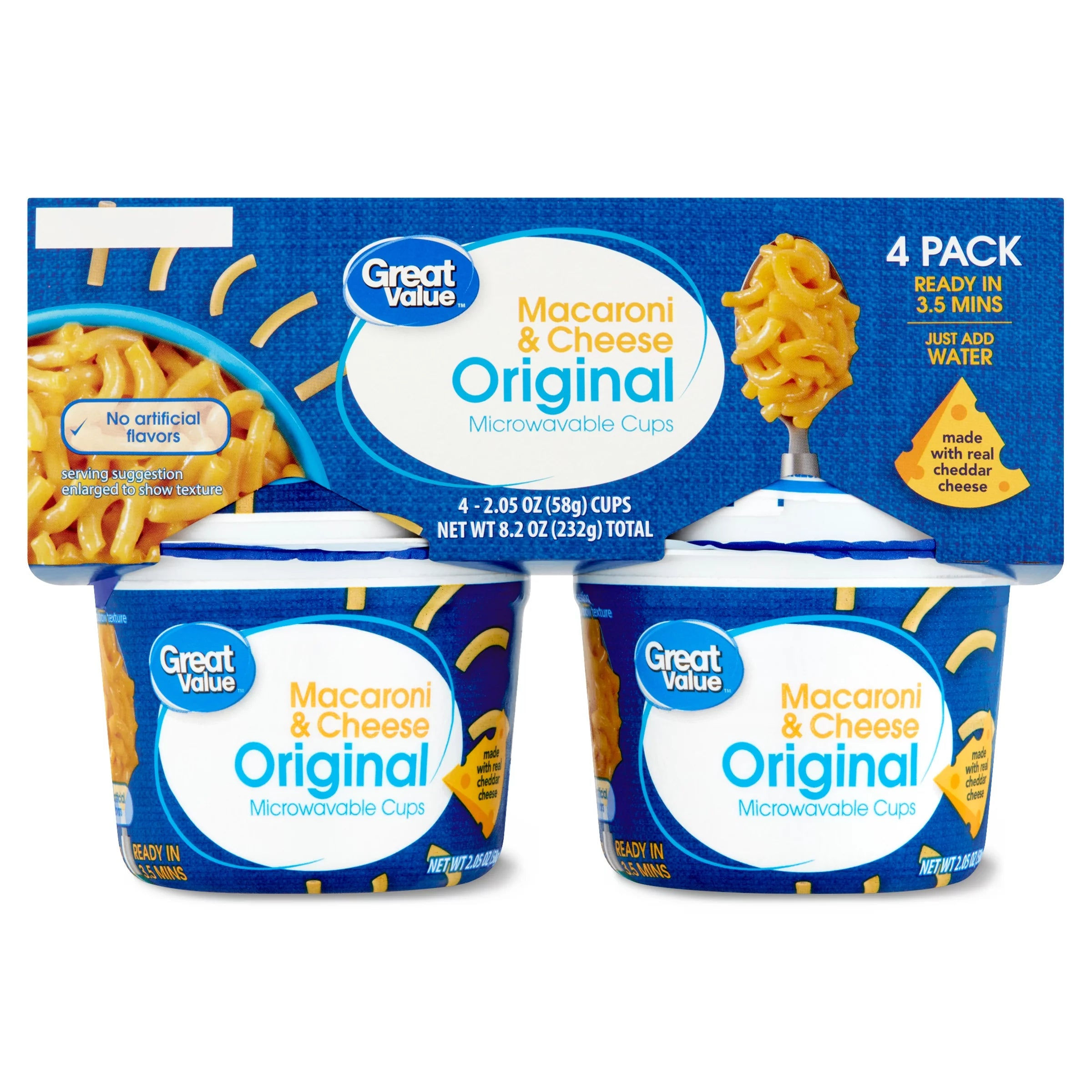 Great Value 4pk Mac and Cheese Cups