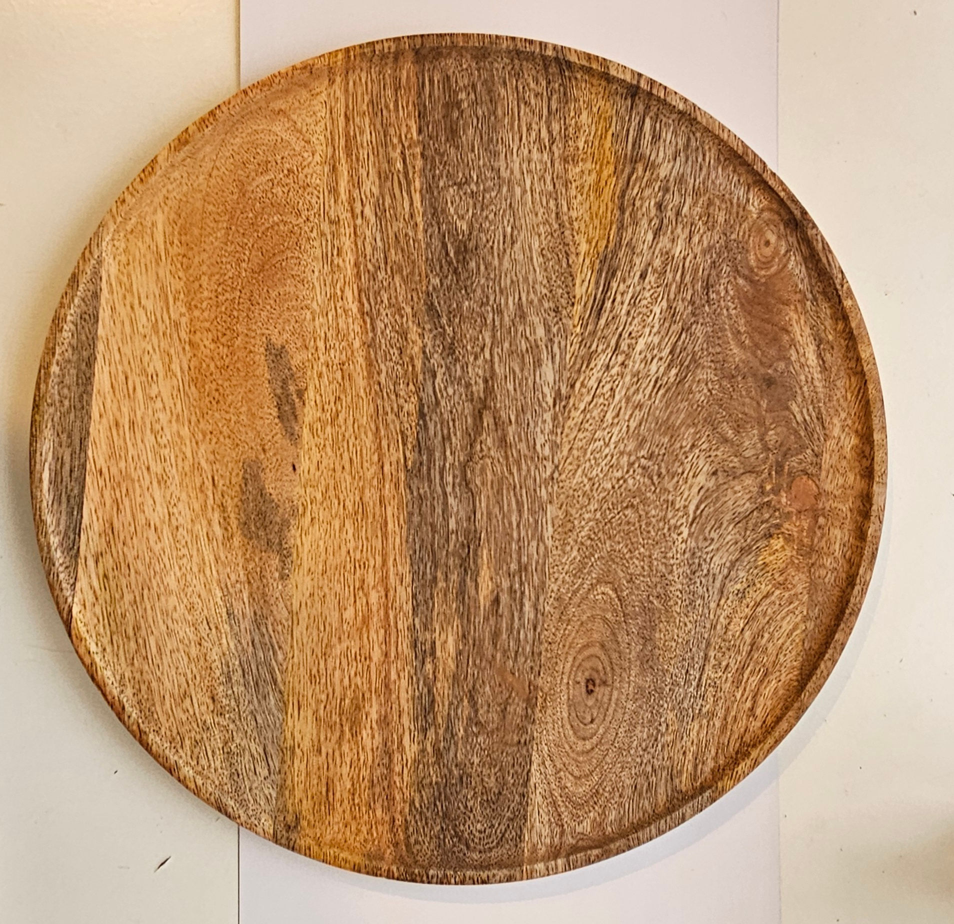 Plateau de service ou Planche de présentation rond manguier