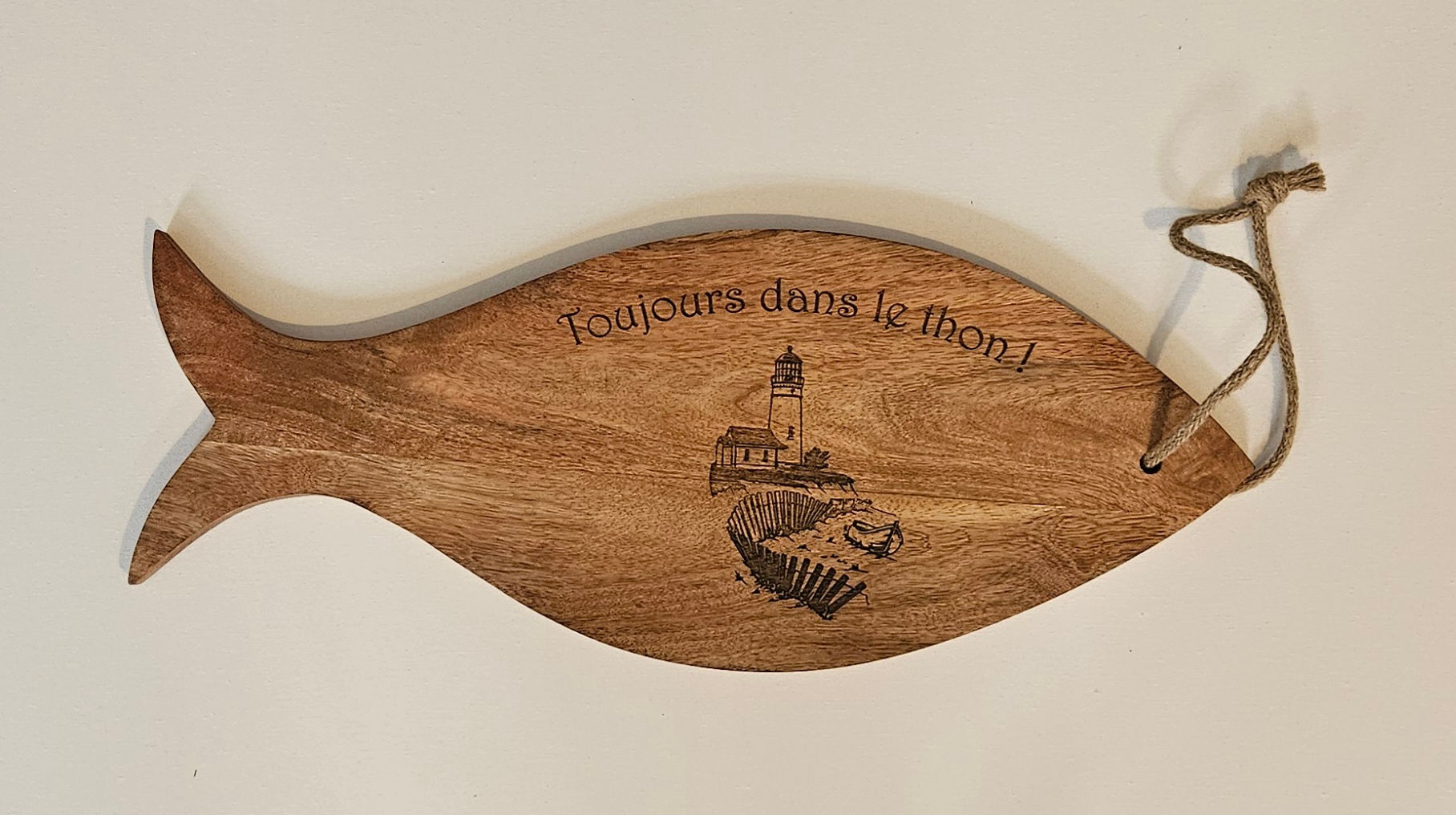 Plateau de service ou planche de présentation Poisson acacia