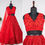Thumbnail: Georgette Lehenga Red