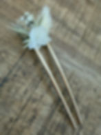 Pic cheveux fleurs séchées - accessoire mariage