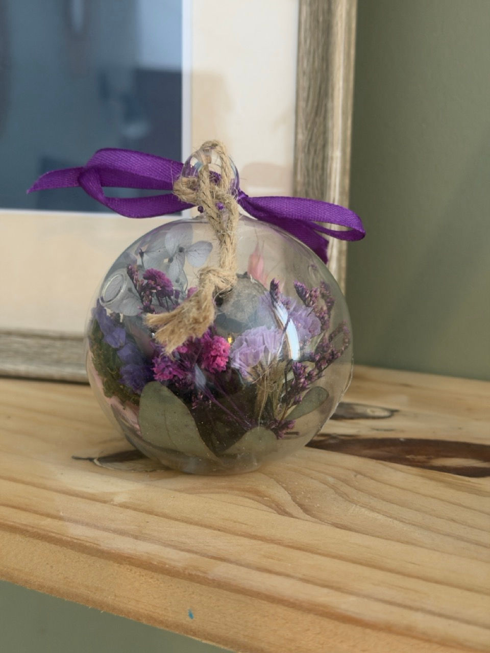 Miniature : Boule décorative fleurs séchées - Les Javottes Reims