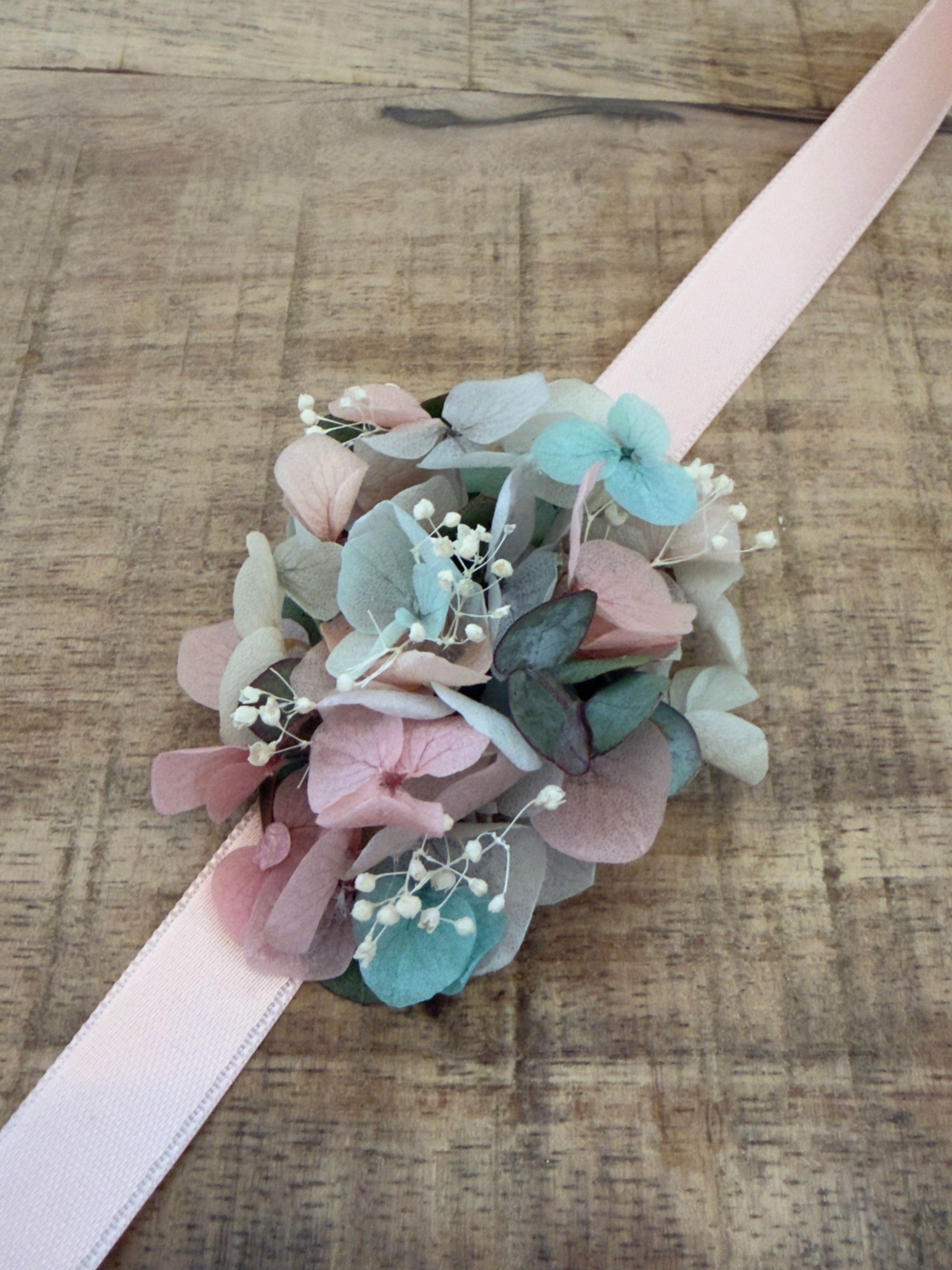 Bracelet fleurs séchées - mariage