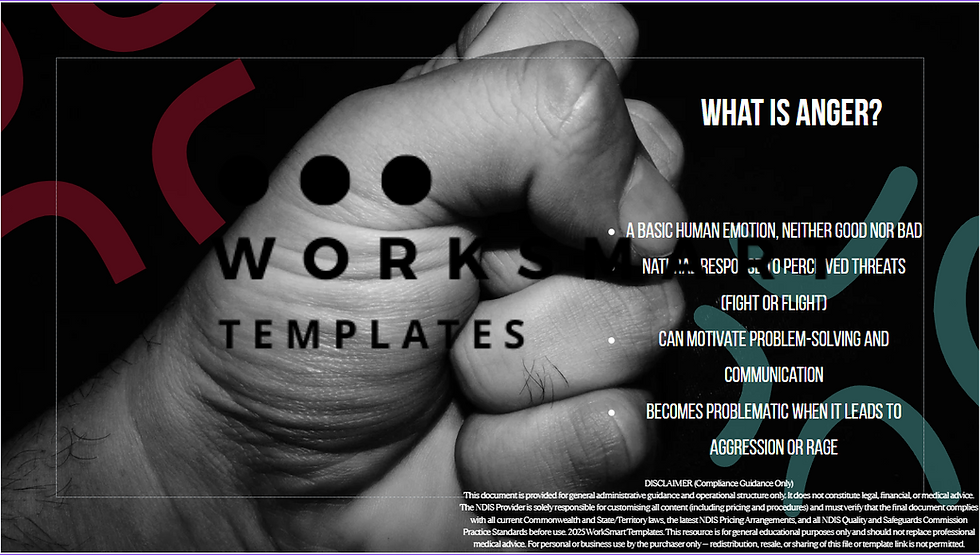 Clenched fist with text 'What is Anger?'