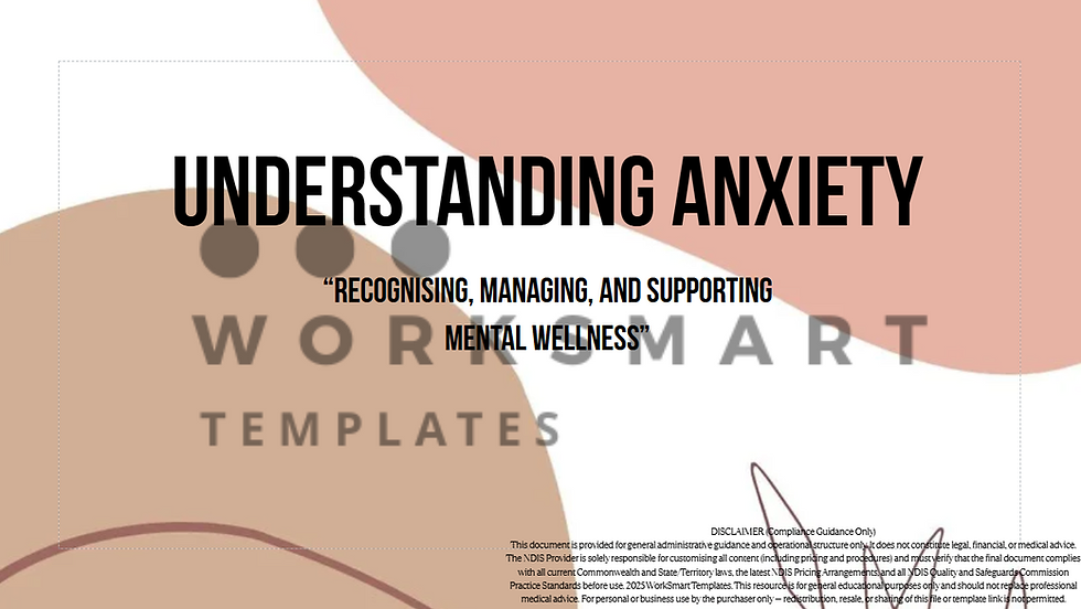 Understanding Anxiety: Recognising, Managing, and Supporting Mental Wellness