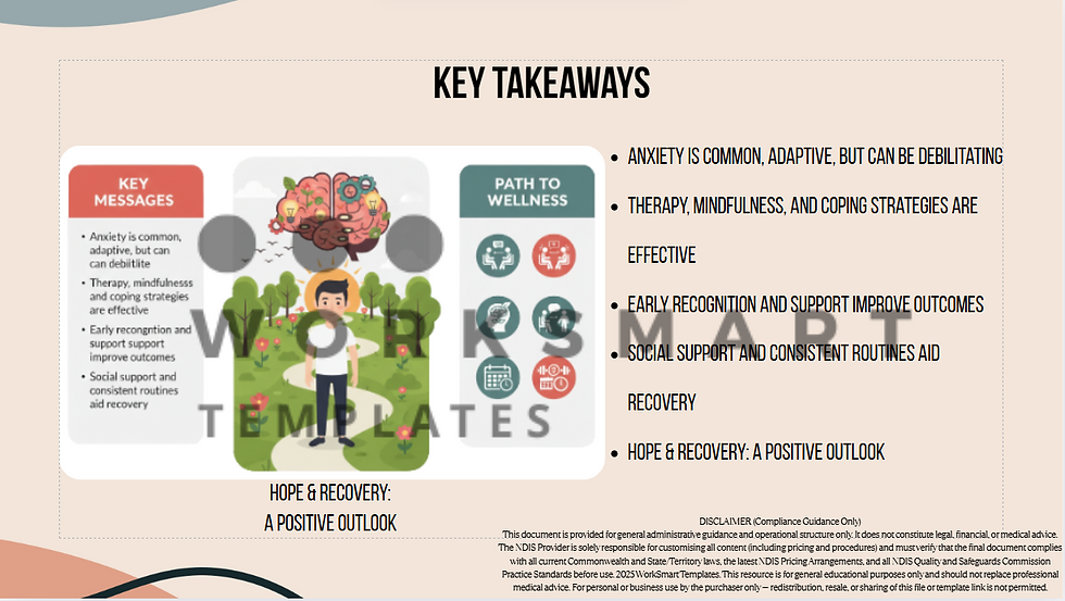 Thumbnail: Presentation slide: Key Takeaways on mental wellness and recovery.