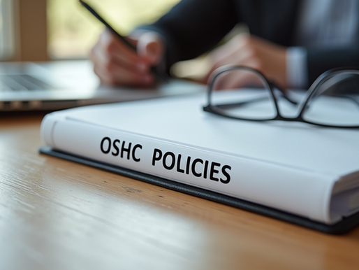 OSHC policy templates and compliance documents for Australian outside school hours care services