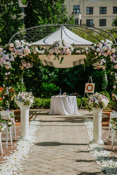 Sunset watercolor ketubah