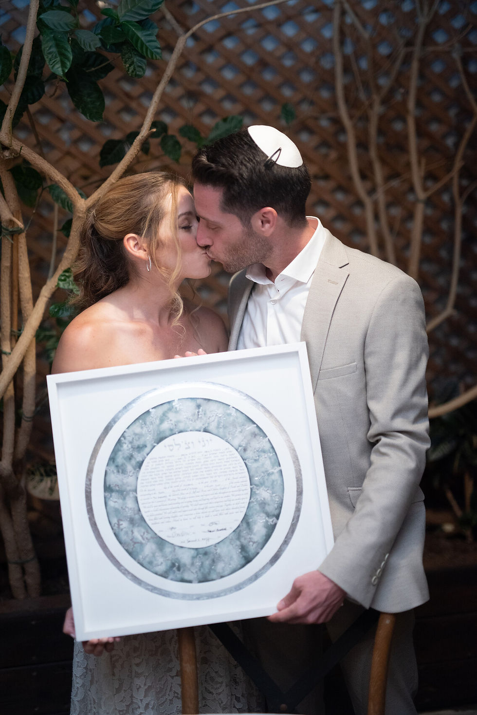 Thumbnail: Silver Marble Ketubah