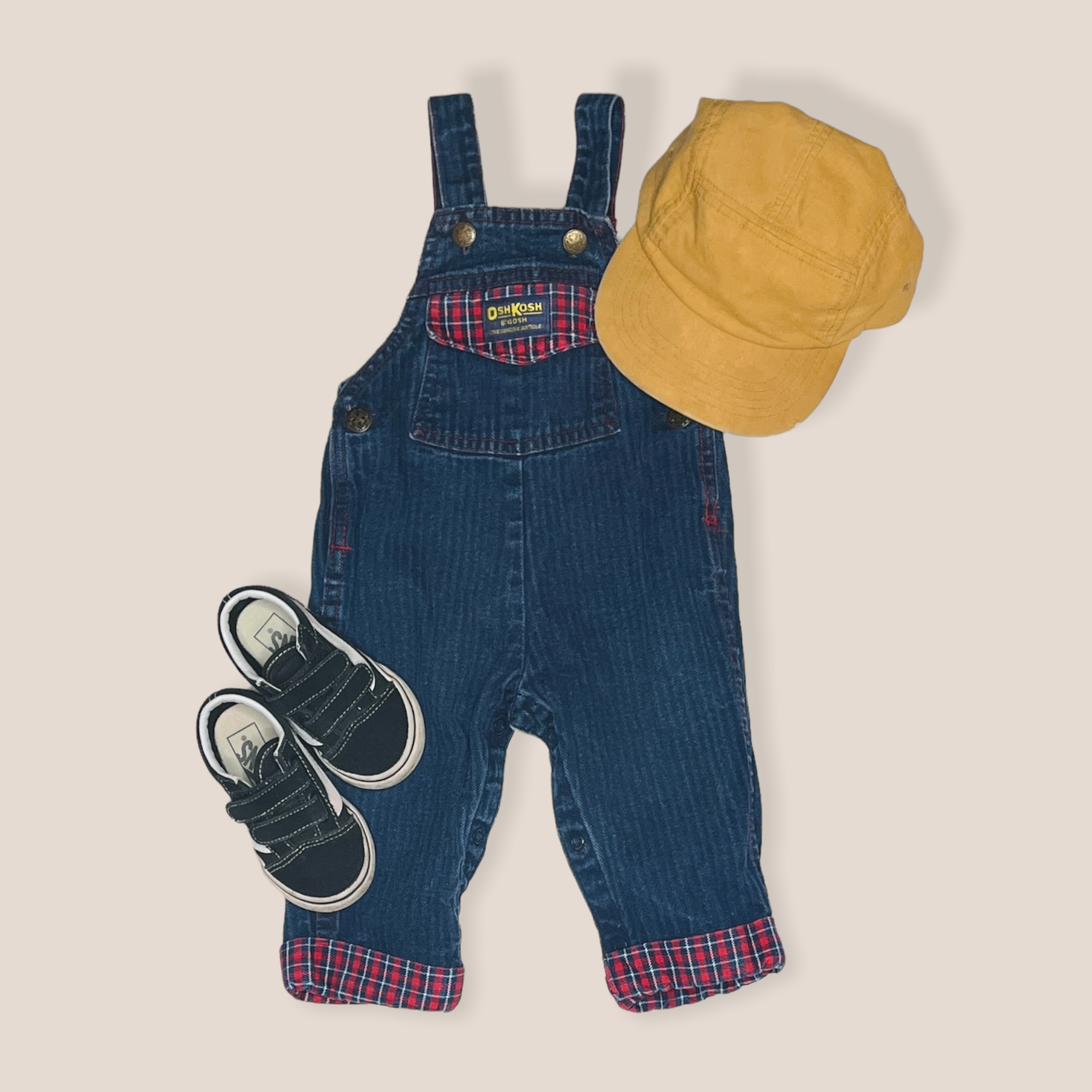 Vintage Oshkosh With Plaid (74-80) 