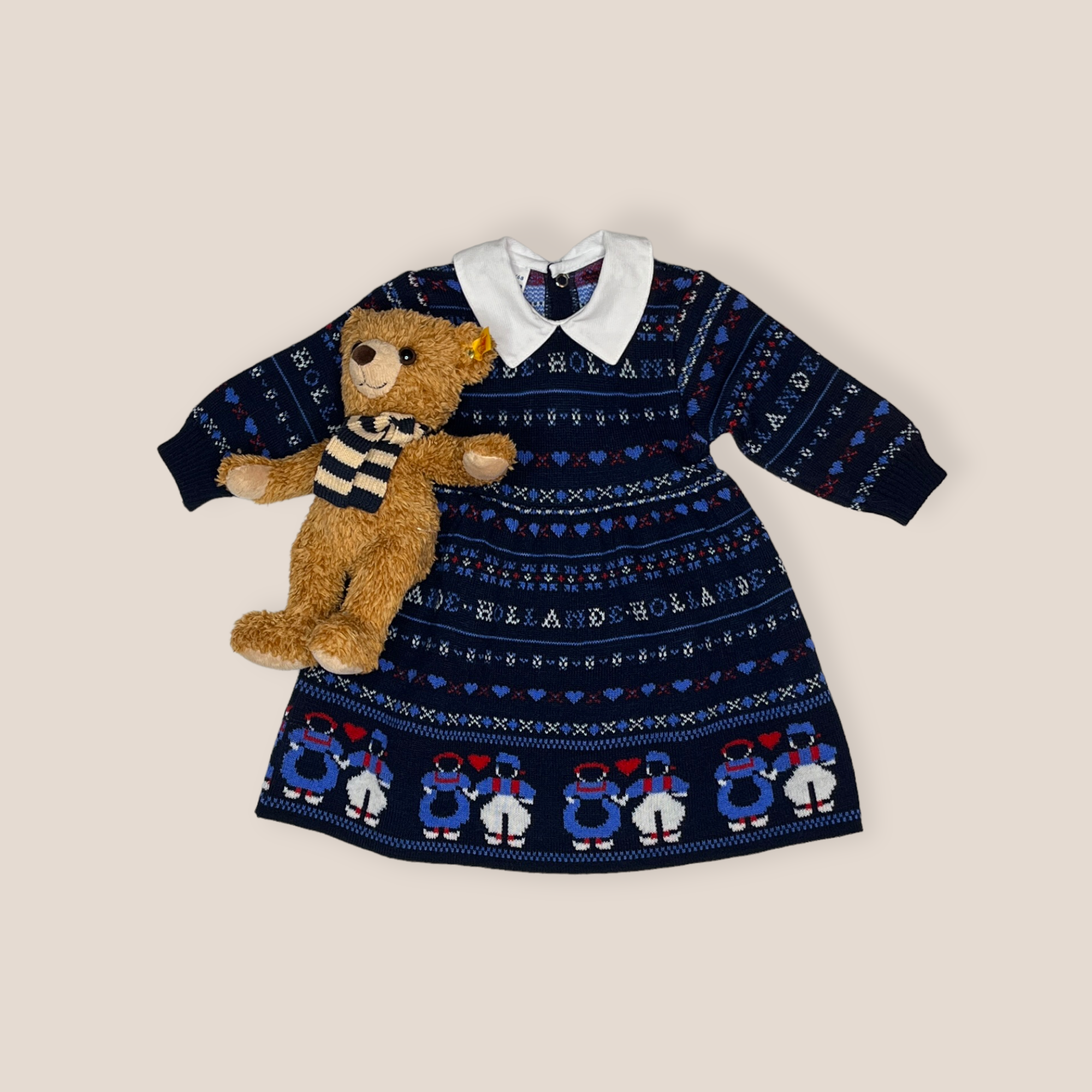 Vintage Knit „Hollande“ Dress (62-68)