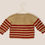 Thumbnail: Hand-Knit Striped Cardigan (80-86)
