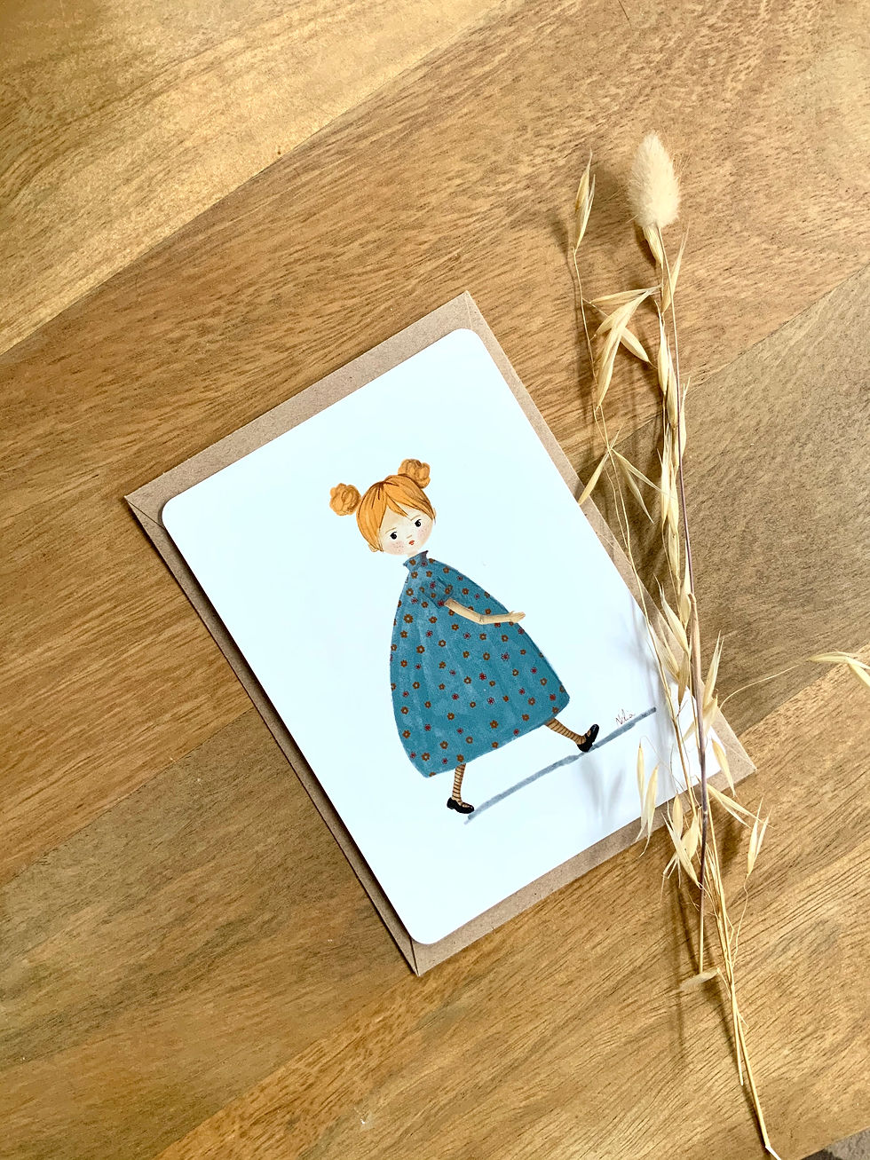 Miniature : Carte illustrée "Pompon d'or"