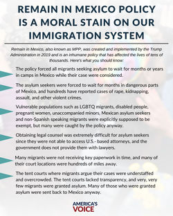 Remain in Mexico Is A Moral Stain