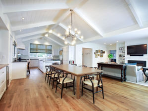 Contemporary open floor plan kitchen Remodel by G Family, Inc in Larkspur, CA