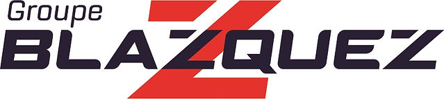 Logotipo del Groupe BLAZQUEZ (azul y rojo sobre blanco)