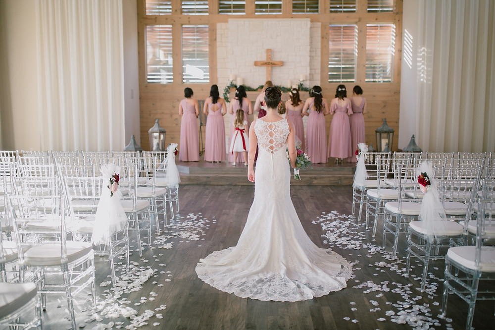 detailed back wedding dress