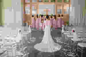 detailed back wedding dress
