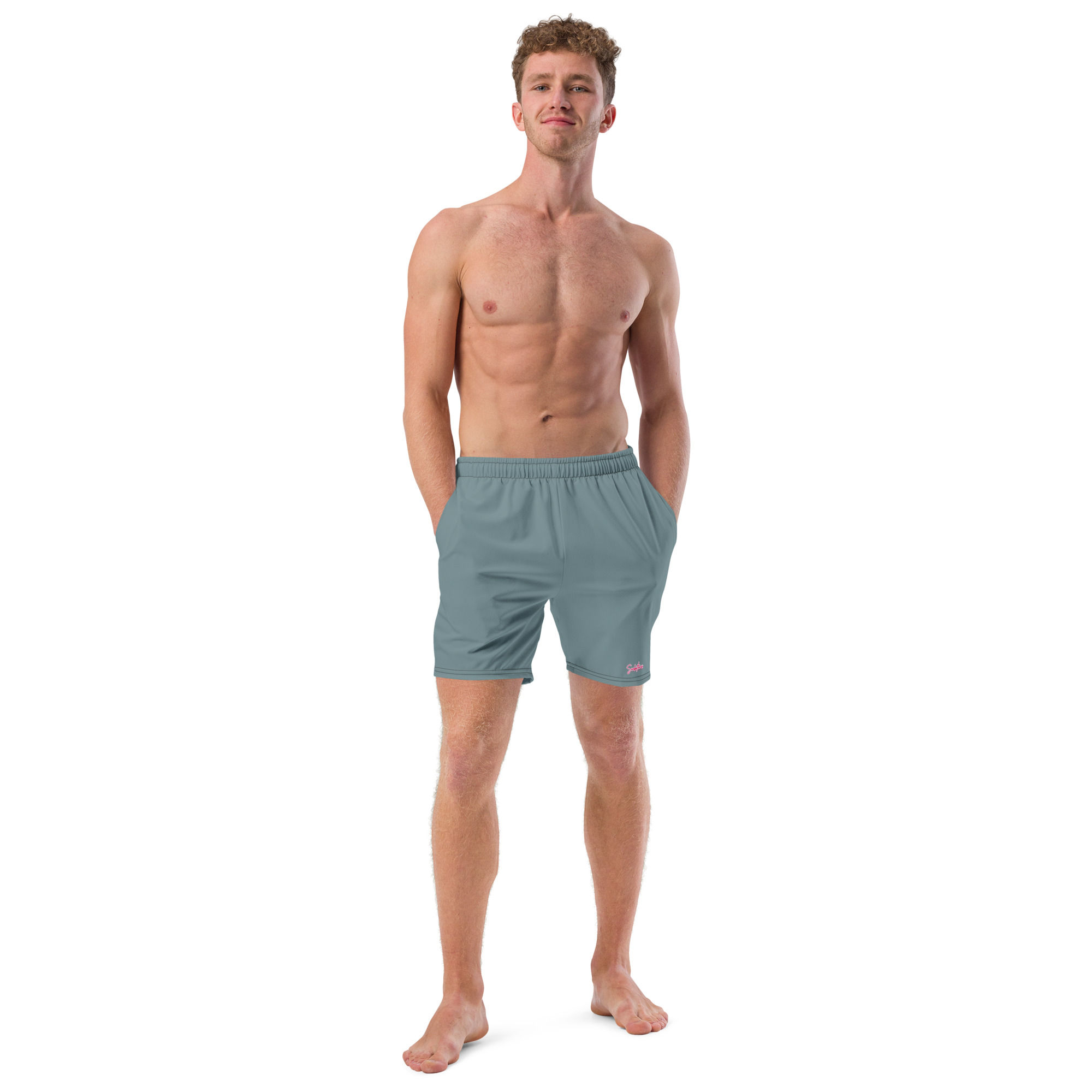 Sunbathers™ Gothic Grey Mens Eco Swim Trunks