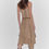 Miniatura: "Heart-Beating Invitation" V-Neck Adjustable Mid-Length Suspender Dress