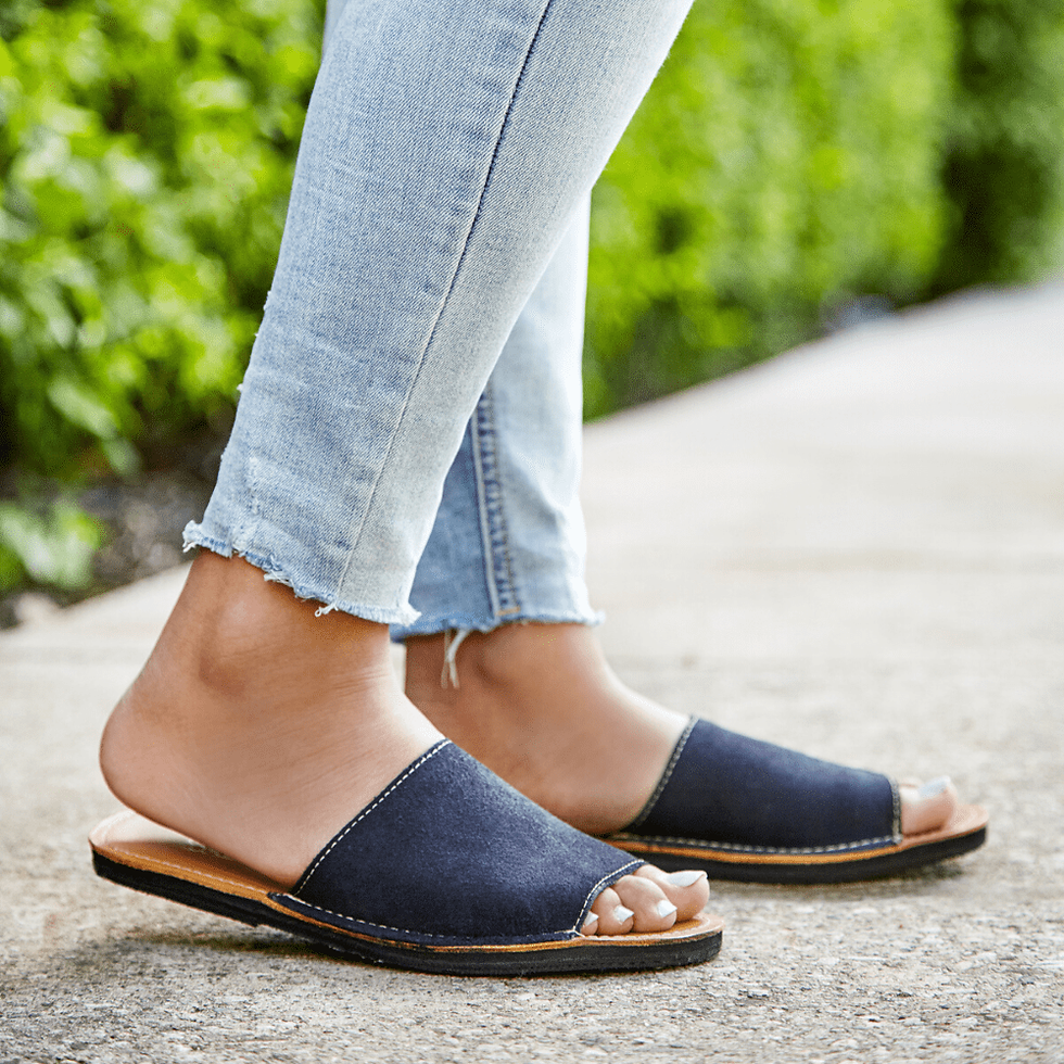 Miniature : The Oceana Leather Slide Sandal