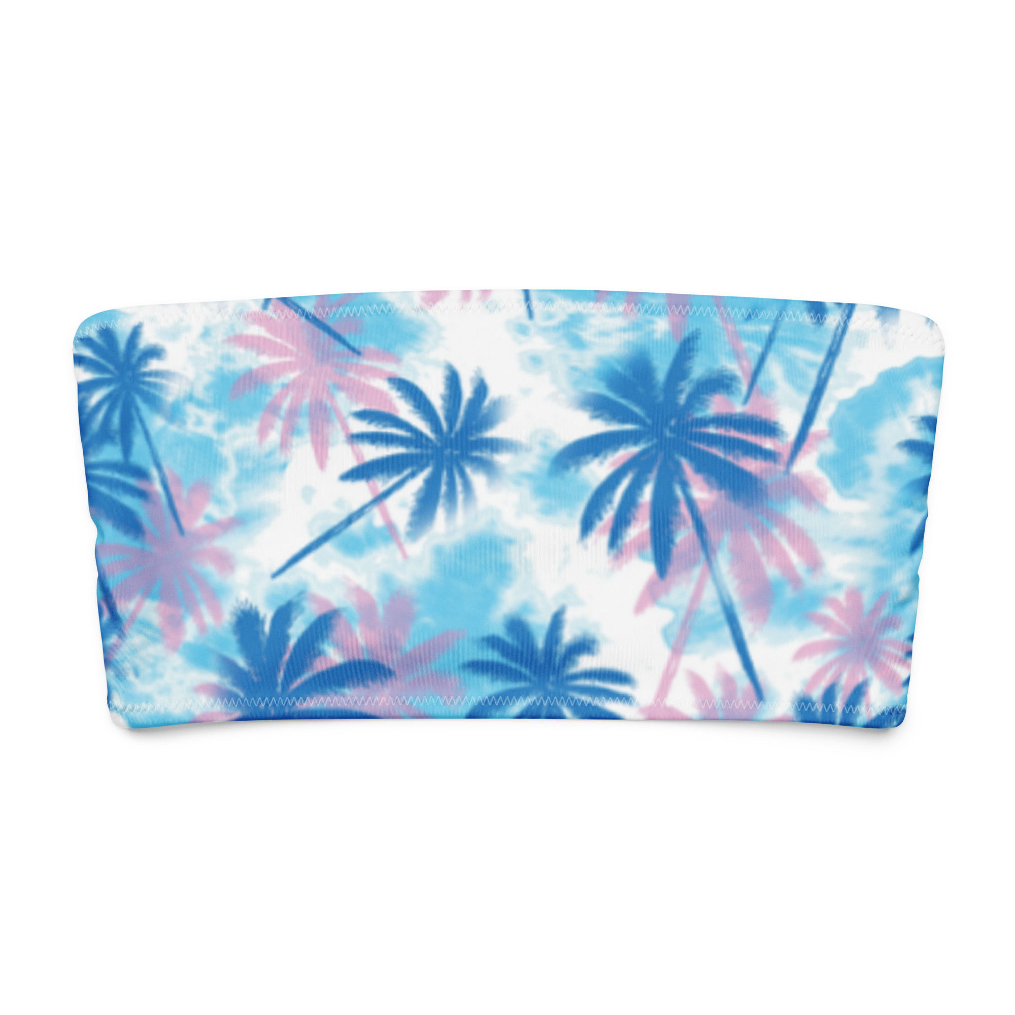 Sunbathers™ Tropical Palms Eco Bandeau Bikini Top