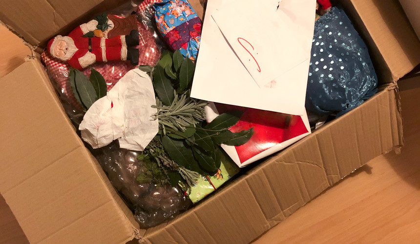 UGC POV christmas gifts delivered in box