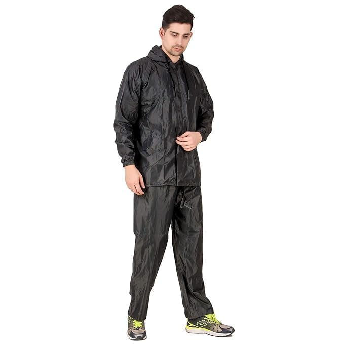 Rain Coat For Men & Women Waterproof Rain Suit with Hood, Raincoat and Trouser