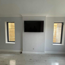 Tv installation in newly built home.
