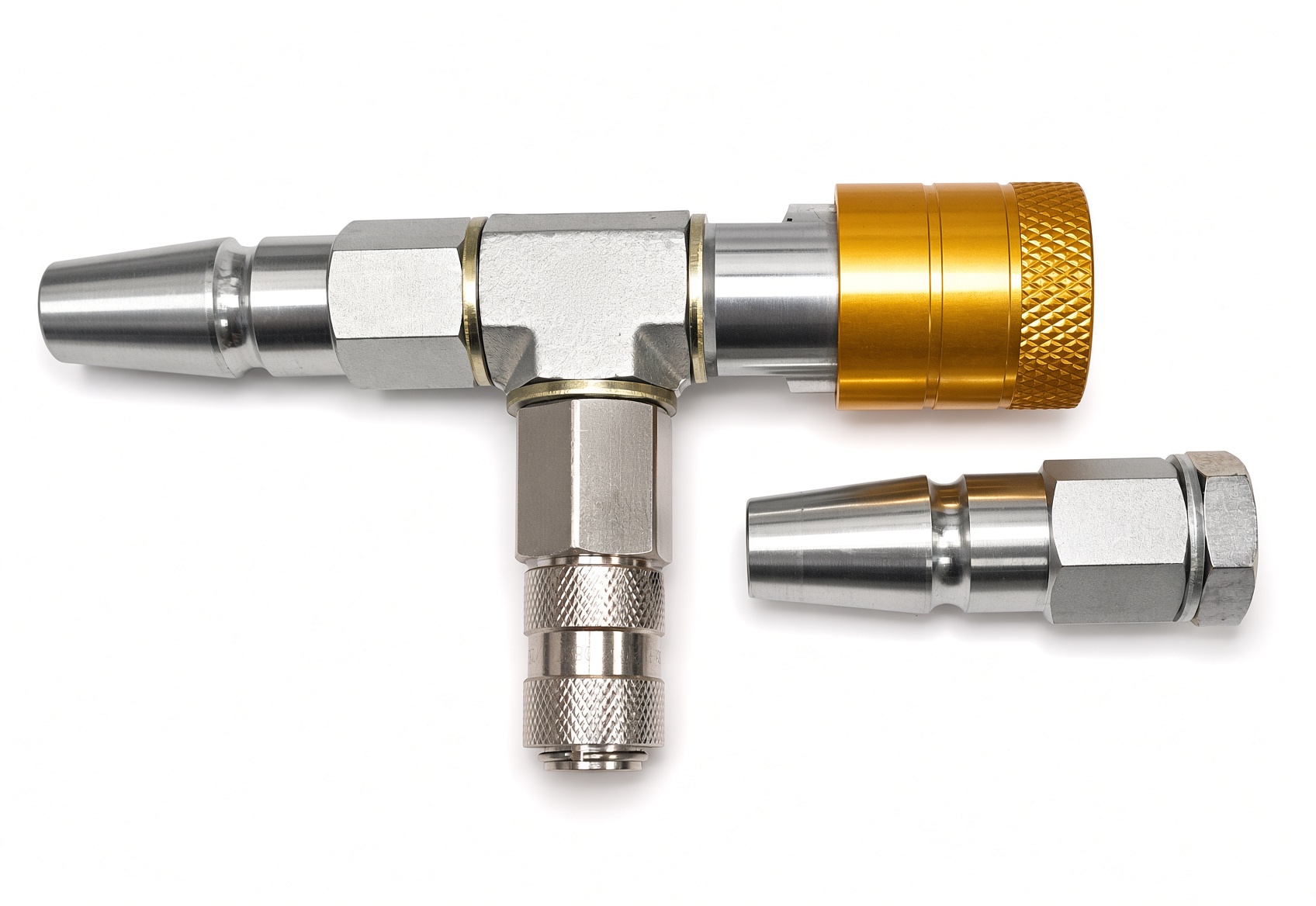 Tractor Air Brake Line C Male Coupling to Female Airline Quick Release Coupling and Female C Coupling Dual Air Supply