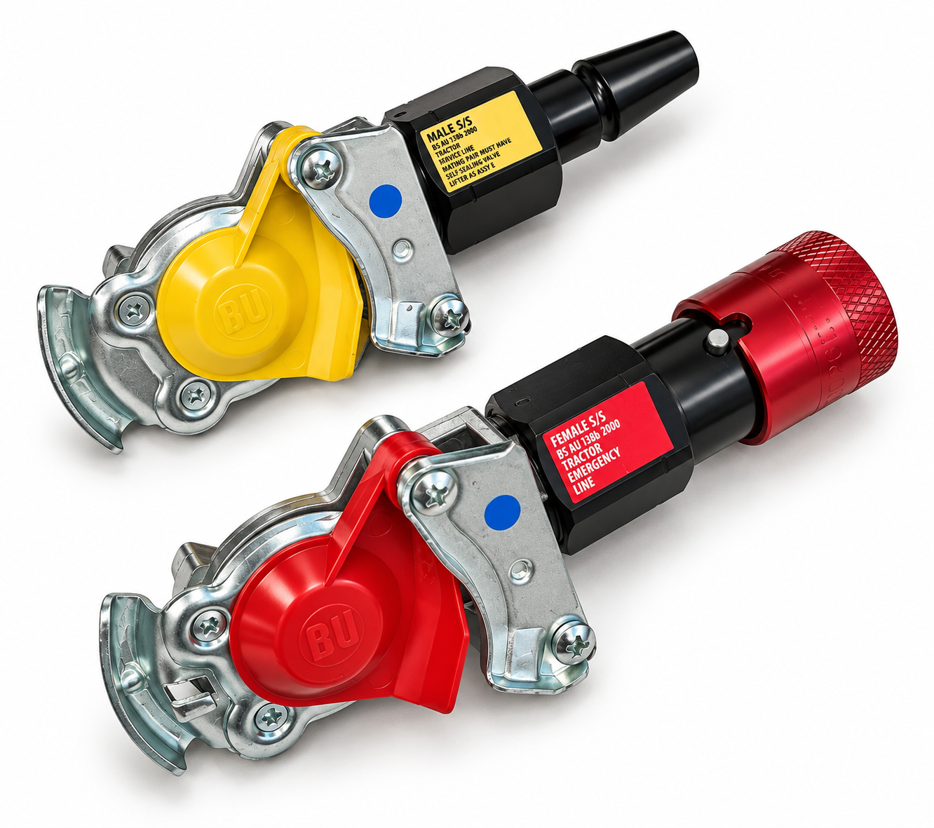Palm Coupling to Female and Male C Suzie Air Brake Coupling Adaptor