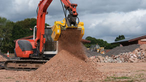 Aggregate recycling on a construction project