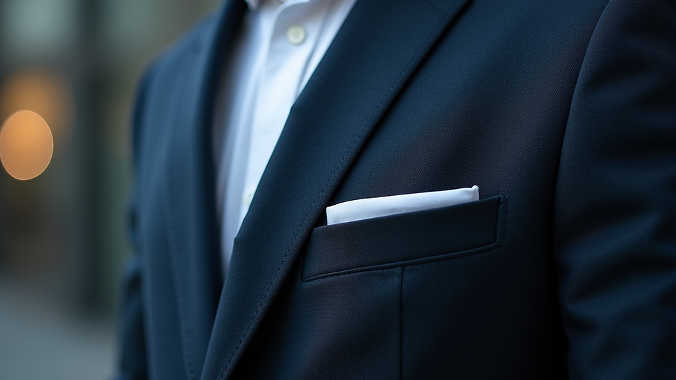 Plano detalle de tela y costuras de uniforme corporativo de alta calidad