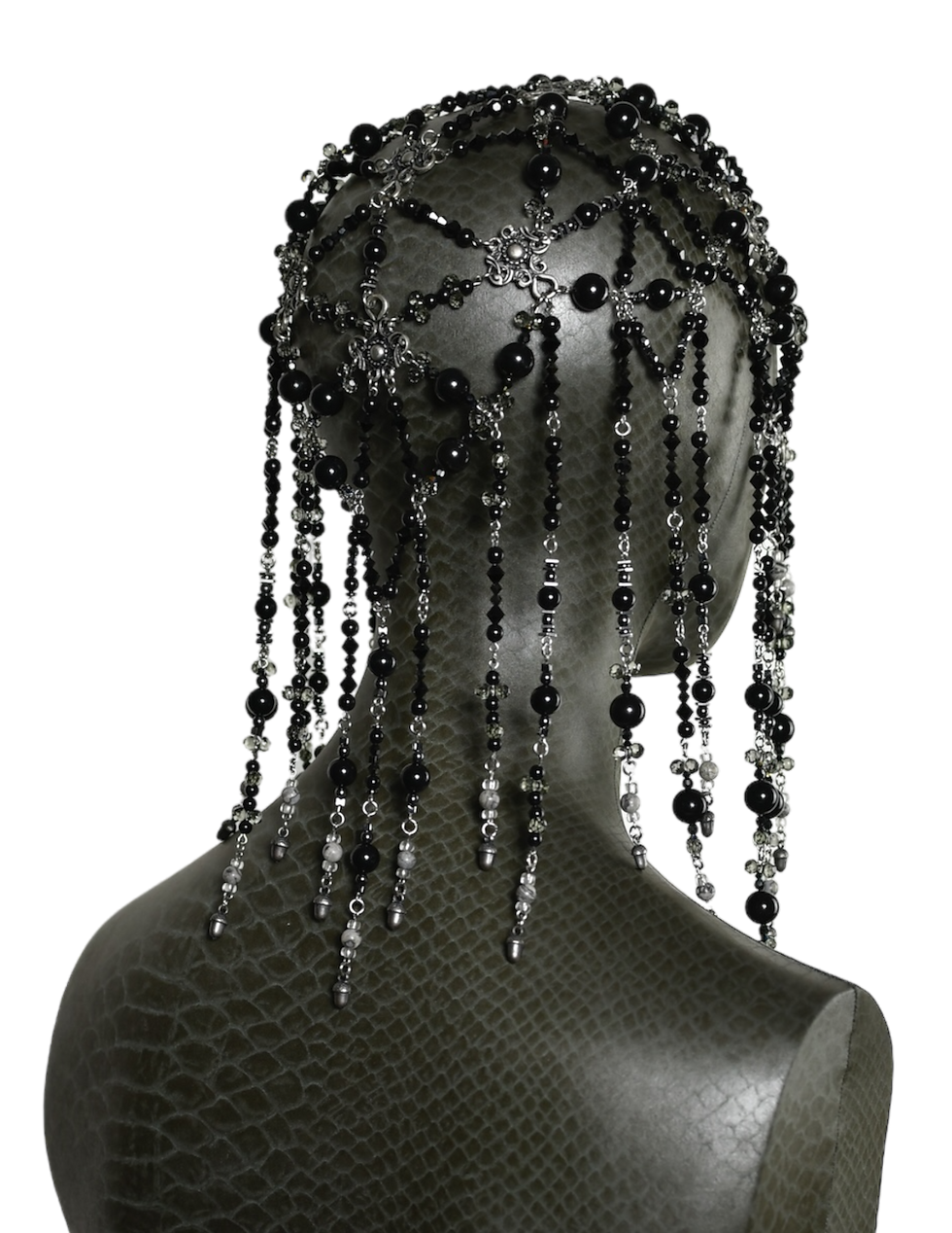 Miniaturbild: KRISTALLhaube black pearl