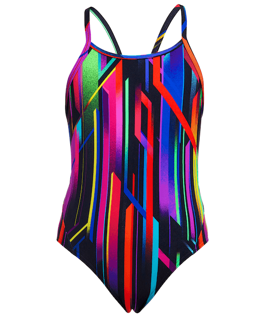 Thumbnail: * Funkita - Girls Baby Beamer Diamond Back One Piece