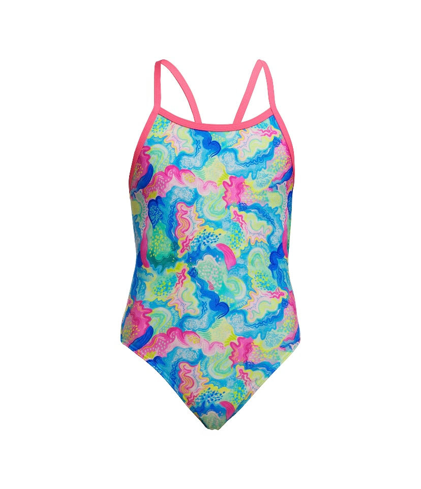 Thumbnail:  Funkita - Girls Olive Oily Single Strap One Piece