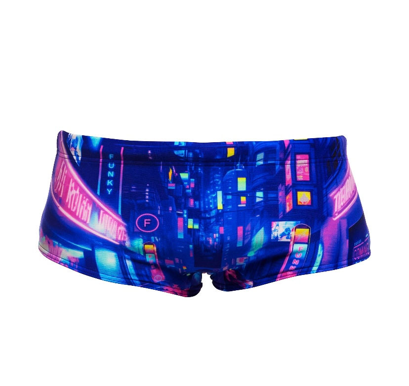 Thumbnail:  Funky Trunks - Mens Cyber City Sidewinder Trunk