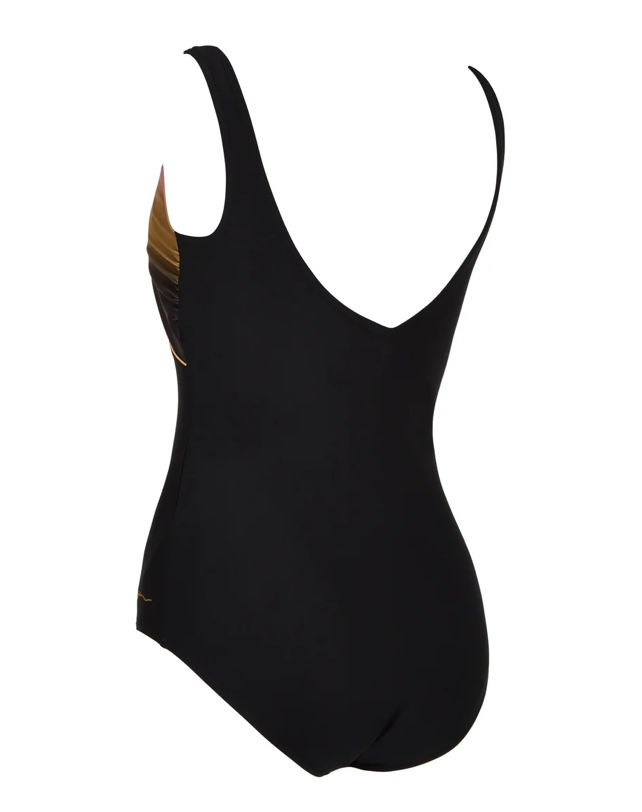 Thumbnail: Zoggs - Ladies Sunshade Front Crossover V Back Swimsuit
