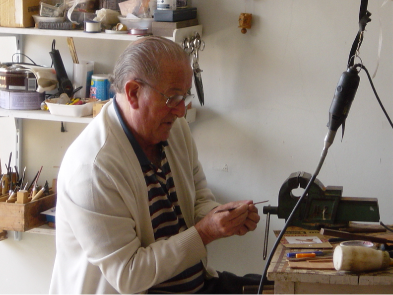 Figura 1 - Mario Nunes Miranda em seu atelier