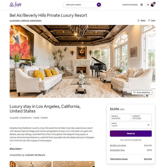 Airbnb Luxe