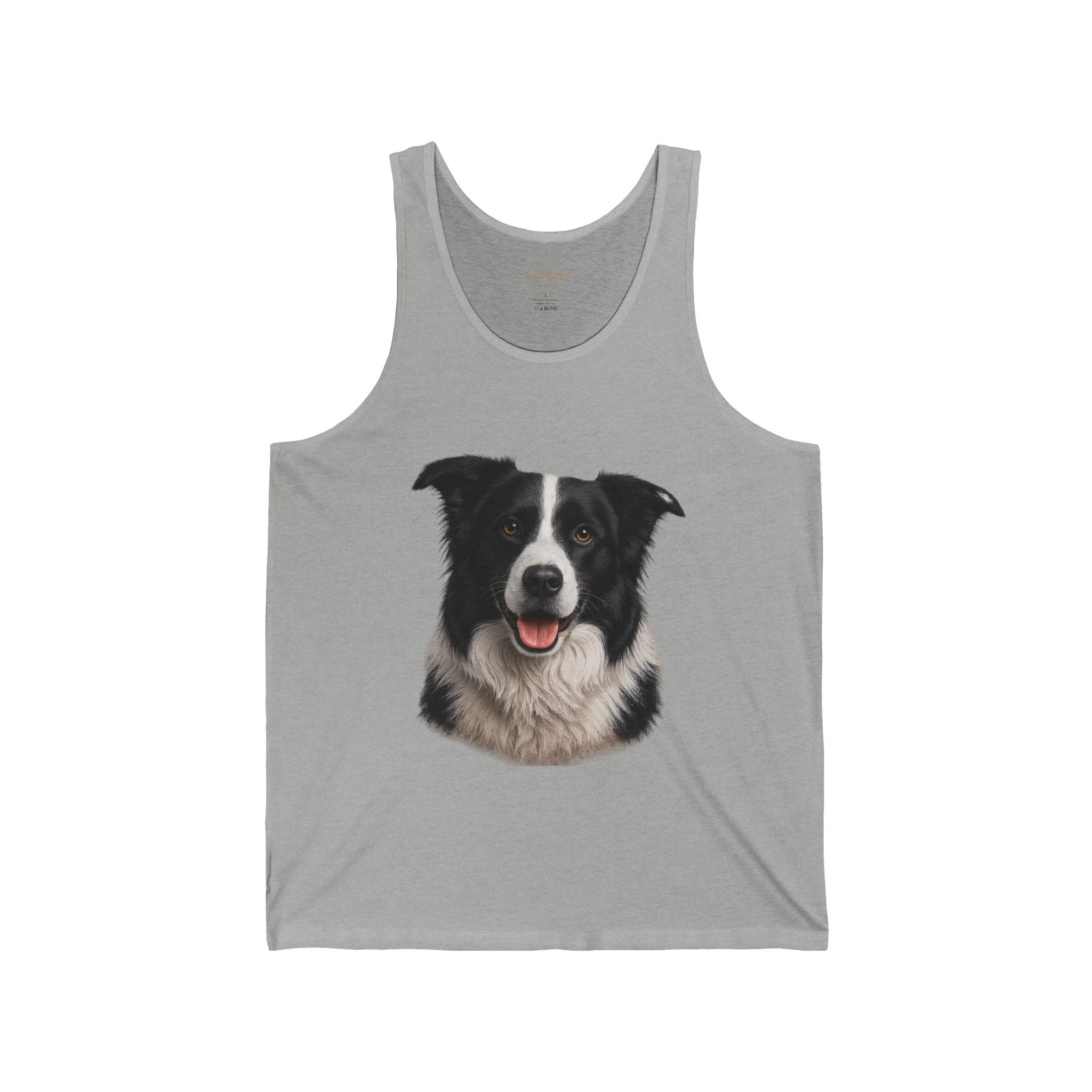 Border Collie Face Tank | Dog Portrait, Pet Lover Shirt