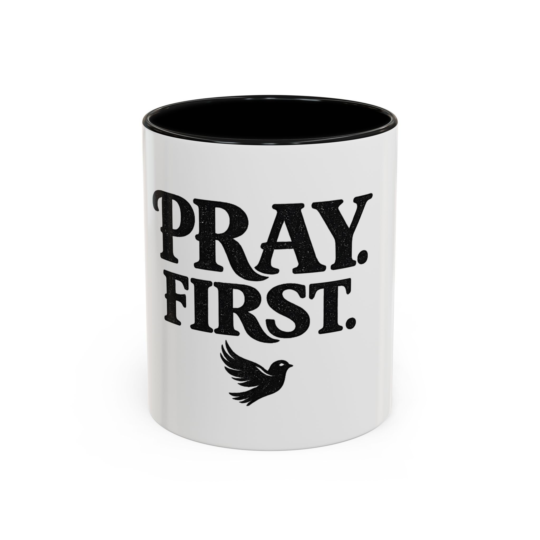 Pray First Dove Mug | Accent Coffee Mug 11oz 15oz