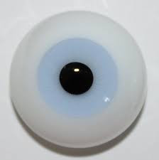 Realistic Glass Doll Eyes FLAT BACKED -Solid Colour Mott Gido Ltd