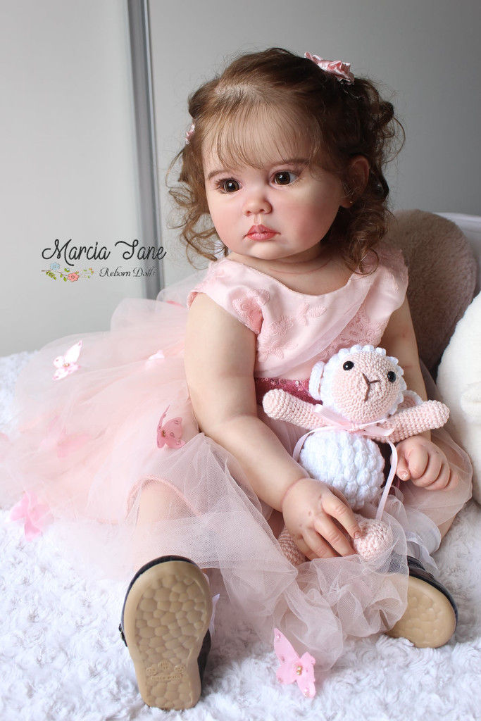 Julieta 30" Toddler Doll kit by Ping Lau Pink with toy and pink