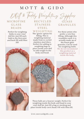 Reborn Doll Teddy Bear Weighting Materials